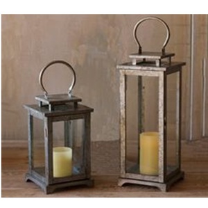 Linterna de Metal de buena calidad para el hogar, linterna de suelo para acampar interior/exterior con vidrio, linterna decorativa para el hogar de Navidad - Product Image 2