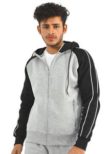 Ventes en gros de survêtements d'hiver pour hommes de haute qualité, personnalisés, streetwear, ensembles de jogging deux pièces, coupe slim décontractée, 100% coton - Product Image 3