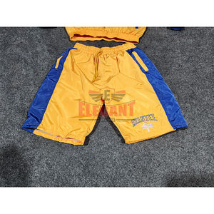 Ensemble de shorts en nylon, survêtement coupe-vent pour hommes, 2 pièces, respirant, séchage rapide, grande taille, streetwear d'été avec manches longues - Product Image 5