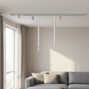 Par de escobillas cortas de aluminio 202KP/AP F1 SK/OL HOPPE para rieles y accesorios de cortinas - Product Image 3