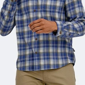 Camisa de franela clásica para hombre, botón de otoño, ajuste Regular, manga larga, elegante y cómoda para un aspecto informal e inteligente, teñido de hilo - Product Image 2