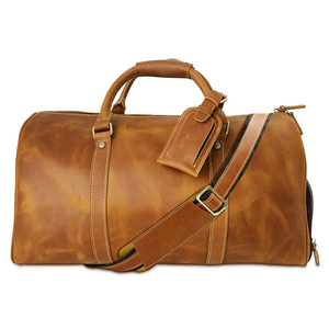 Vegan <b>Leather</b> Duffel <b>Bag</b> Material for Fashion Weekender <b>Overnight</b> Gym Zipper Closure Outdoors - Product Image 2