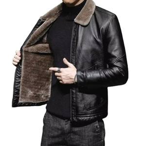New Genuine <b>Leather</b> Hooded Winter Autumn Men's Jacket Woven Breathable Fashion <b>Fur</b> Collar Windproof High Quality Warm <b>Coat</b> - Product Image 6