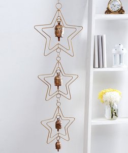 Cloche murale de design unique cloche de carillon éolien en métal doré de grande qualité pour accessoire de décoration de jardin et de balcon à la maison - Product Image 5