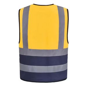 เสื้อกั๊กสะท้อนแสงผ้าแคนวาส ระบายอากาศได้ดี สำหรับฤดูหนาว เหมาะสำหรับคนงานอุตสาหกรรม  รับสกรีนโลโก้  ชุดทำงานก่อสร้างแบบมองเห็นได้ชัดเจน - Product Image 6