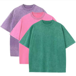 New Vintage Wash Screen Print Half Sleeve Cropped Sun Faded Oversize <b>Crop</b> <b>Top</b> Streetwear Breathable 220 Grams Oversized T-Shirt - Product Image 4