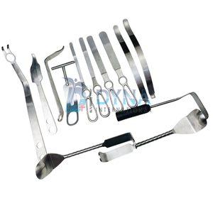 Juego de 12 instrumentos quirúrgicos ortopédicos de artroplastia para cirugía de hombro, aplicación veterinaria - Product Image 1