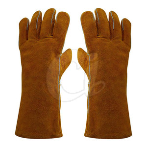 Gants de soudeur en cuir résistants d'usure de sécurité fabriqués au Pakistan Gants de soudeur en cuir pour unisexe - Product Image 1