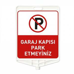 Double Sided Garage Door <b>Sign</b> No Parking Rectangle Print Reflective Material - Product Image 5
