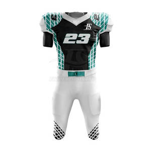 Uniforme de Fútbol Americano Personalizable de Estilo Único con Tela Transpirable, Mangas Cortas, Opciones de Equipos Nacionales - Product Image 1