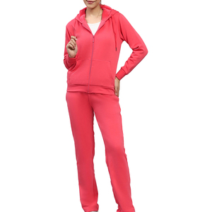 Ensemble de vêtements de sport à la mode pour femmes avec haut à fermeture éclair et pantalon ample taille haute Survêtement deux pièces idéal pour un usage quotidien - Product Image 1