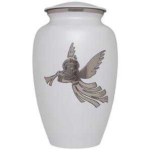 Durable Quality Aluminum Metal Cremation Urn for Adult Human Ashes Eco-Friendly Customizable Designs High <b>Gloss</b> Finish Classic - Product Image 2