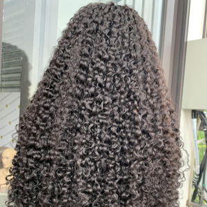 Machine trame gros cuticule aligné Remy cheveux humains DHL UPS FedEx livraison cheveux bouclés quantité - Product Image 1