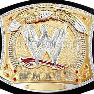 Cinturones de campeonato personalizados profesionales de alta calidad para torneos de boxeo de lucha de cuero hechos en Pakistán - Product Image 5