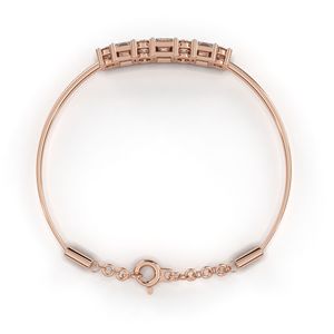 Pulsera de tenis de moissanita de plata 925 para mujer, corte brillante redondo, engaste de garra, joyería clásica para boda - Product Image 3