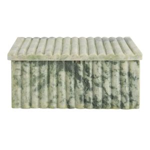 LATEST Green Marble Fluted Trinket <b>Box</b> Decorative <b>Storage</b> for Home Luxury <b>Storage</b> <b>Box</b> with Elegant Marble Design - Product Image 1