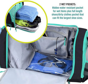 Sac de sport de voyage imperméable, grand sac de sport multifonctionnel avec logo et design à vendre - Product Image 4