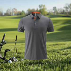 T-Shirt Homme Grande Taille Personnalisé Polo Polyester à Séchage Rapide Vêtement Décontracté Uni Solide Tricoté Comprimé Logo Personnalisé Imprimé - Product Image 3