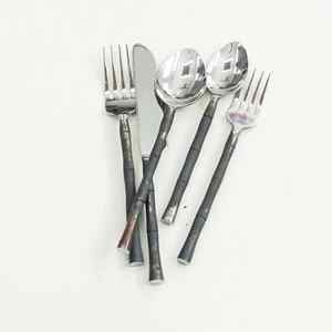 Designer Handle Stainless Steel Cutlery Set Mirrored Stainless <b>Material</b> Durable for Daily Dining Special Occasions - Product Image 5
