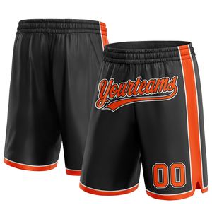 Pantalones Cortos de Baloncesto Personalizables de Alta Calidad, Secado Rápido, Diseño de Malla Sublimada Negra con Certificación BSCI, Uniforme para Nombre de Equipo - Product Image 3
