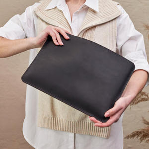 Bolsa de almacenamiento de viaje portátil duradera resistente al agua personalizada funda de portátil ligera moderna de cuero genuino de lujo de 2017 - Product Image 5