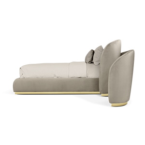 Odette Double <b>Queen</b> King <b>Size</b> Modern Soft <b>Bed</b> Upholstered with Metal <b>Frame</b> Storage Feature for Bedroom Apartment Furniture - Product Image 6