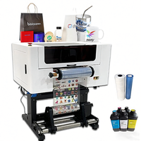 Nuevo Plotter de impresión de cristal de inyección de tinta, etiqueta adhesiva UV, Rollo automático, impresora de película Digital UV DTF, impresora UV LED, impresora UV DTF