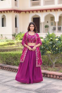 Lehenga Choli de Diseño Moderno con Bordado de Alta Demanda para Fiestas, para Mujer, de Proveedor Indio - Product Image 6