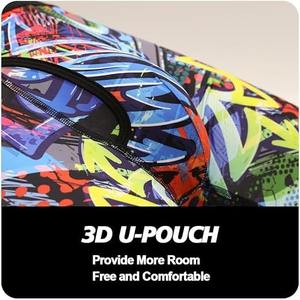 Sous-vêtements pour hommes, caleçons de sport, longs, de qualité supérieure, en polyester/élasthanne tricoté, taille classique XXL, personnalisable - Product Image 5