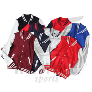 Chaqueta universitaria vintage unisex, bombardero de invierno de lana 100% personalizado con bordado de chenilla liso, estilo Lettermen para hombre - Product Image 1