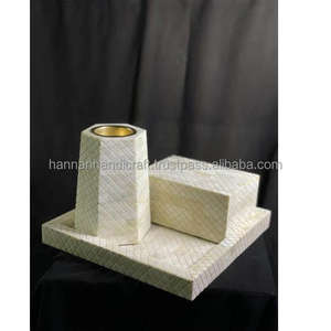 Brûleur d'encens Bakhoor avec boîte et plateau en incrustation de nacre Mubkhara fabriqué en Inde - Product Image 4