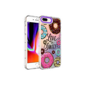 Coque en silicone souple à motifs pour iPhone 8 Plus - Protection améliorée de l'appareil photo et anti-traces de doigts - Product Image 1