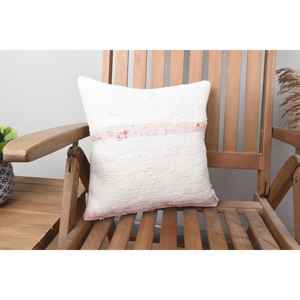 Kantha หมอนขนสัตว์งานเย็บปะสไตล์ชนบท14x14นิ้วผ้าปูที่นอนผ้านุ่มลายดอกไม้แนววินเทจสำหรับตกแต่งคริสต์มาส - Product Image 1