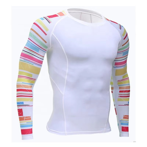 Maillot de sport pour homme, ajusté, respirant, écologique, séchage rapide, UPF50+, pour la course à pied, la gym, le yoga - Product Image 6