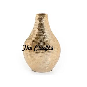 Maceta artificial de aluminio de Color dorado, florero de forma redonda de tamaño personalizado para uso decorativo en el hogar y el Hotel - Product Image 5