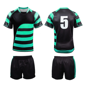 Uniformes de rugby sublimés en gros, grande taille, séchage rapide, respirants, antibactériens, avec couleur et logo personnalisés, fabriqués au Pakistan - Product Image 3