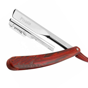 Navaja de afeitar plegable de acero inoxidable para cortar el cabello, navaja de afeitar recta de acero inoxidable, navaja de afeitar recta de acero inoxidable alemán - Product Image 2