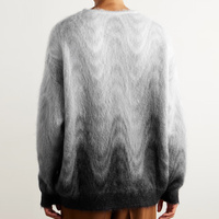 Suéter transpirable de tendencia para hombre, Jersey informal de punto de felpa de manga larga con cuello redondo, prendas de punto