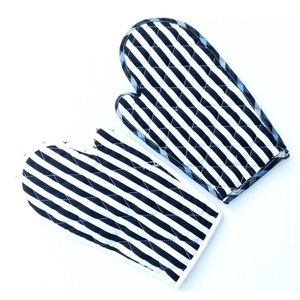 Cheapest Price Organic Cotton Stripe Design Best Quality <b>Oven</b> Mitt With Customized Size - Product Image 3