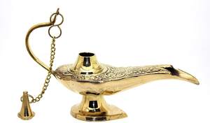 Brass Chirag <b>Lamp</b> with Golden Finished <b>Nautical</b> Style Hand Crafted Eco-Friendly Religious Home Decor - Product Image 4