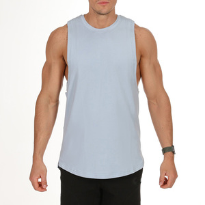 Camiseta sin Mangas Transpirable de Algodón/Fibra de Bambú para Hombre, Estilo Urbano, Secado Rápido, Unisex, para Gimnasio, Entrenamiento, Fitness, Running - Product Image 3