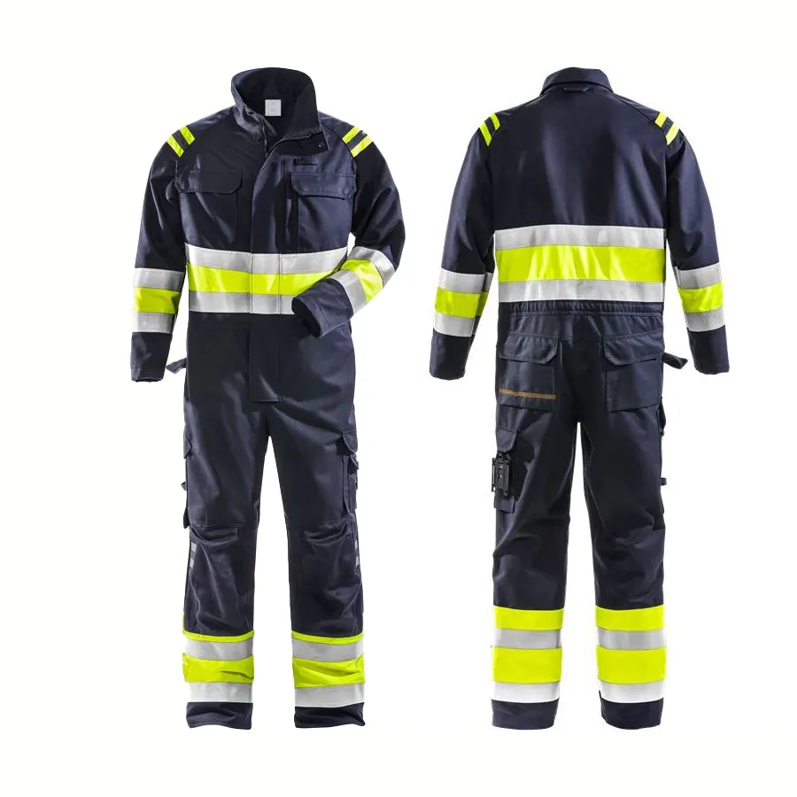 Uniforme novo estilo segurança trabalhando Coverall terno feito no melhor material poliéster algodão segurança trabalhando uniforme