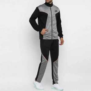 Premium Winter <b>Polyester</b> <b>Tracksuit</b> Set Full-Zip Jacket And Joggers Custom Logo Sportswear for Men - Product Image 3