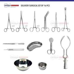 Ensemble d'instruments chirurgicaux pour épisiotomie et péripérinotomie Cerahi Industries, 20 pièces, instruments chirurgicaux gynécologiques en acier inoxydable, manuel - Product Image 4