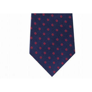 Cravatta Tommy Hilfiger da uomo Mont Classic a pois e righe, rossa, taglia normale, stile business, in poliestere, con confezione regalo - Product Image 3