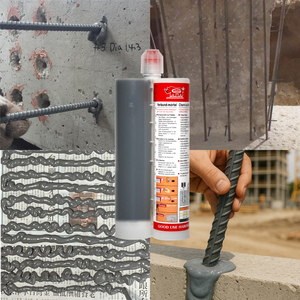 Mortier d'injection époxy pur anti-goutte 650 ml pour l'ancrage en hauteur et en suspension - Product Image 3