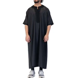 Hombres Jubba Lujo Casual Marroquí Thobe para Hombres Caftanes Marroquíes Bordados Fabricantes de Ropa Musulmana - Product Image 1