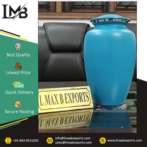 Good Quality Customized Logo Multi-color <b>Funeral</b> <b>Supplies</b> Adult Cremation Aluminium Urns From Trusted Indian Exporter - Product Image 6