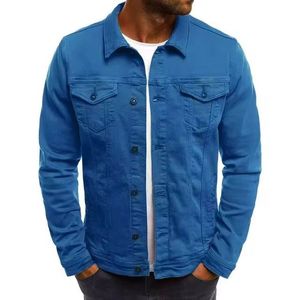 <b>Men's</b> Custom Plus Size Jackets in <b>Red</b> Color Vintage <b>Jean</b> Jacket Customized Blue Color Denim Jackets for <b>Men</b> - Product Image 1