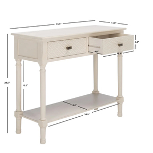 2024 Naturel <b>White</b> Distressed Wood Console <b>Table</b> Decorative Home Best Quality Handcrafted Wooden Furniture Manufacture in India - Product Image 6